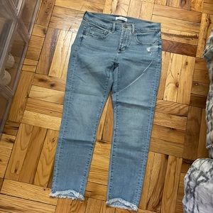 Loft crop skinny jeans